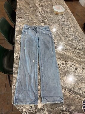 pistola Light Blue Distressed High-Rise Jeans
